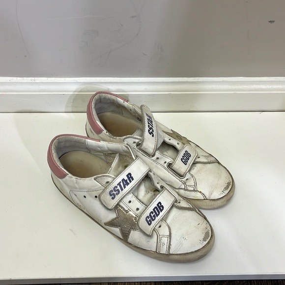 Golden Goose Kids Sneakers White and Pink